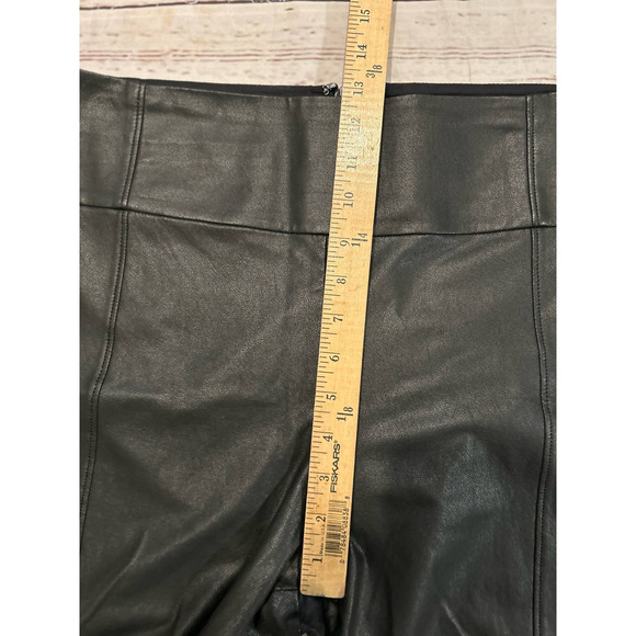 BCBGMaxazria Revolve Faux Leather Legging Black Size Large 34 inch Streetwear - Picture 4 of 6